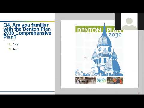 City of Denton Comprehensive Plan Update Community Meeting Thursday, March 25