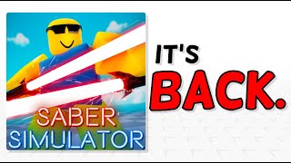 Roblox Saber Simulator!! - THE GAME GOT REVAMPED!?