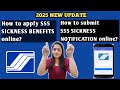 How to apply SSS Sickness Notification and Sickness Benefits online in 2025?