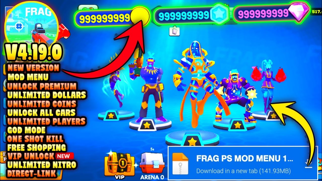 Frag Pro Shooter MOD MENU v4.19.0 | MOD APK | Unlock All Characters | MAX CHARACTERS ABILITIES