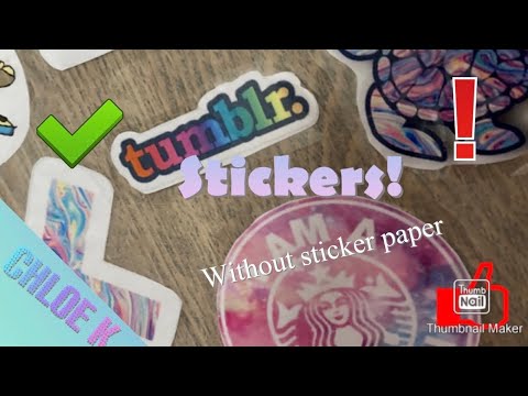 How to make stickers without sticker paper - YouTube