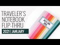 Traveler's Notebook Flip Through | January 2021