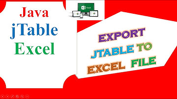 Java Excel Ep.02 -  Export JTable to Excel Programmatically