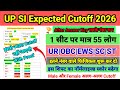 UP SI CUTOFF 2026 UP SI EXPECTED CUTOFF 2026 UP SI CUTOFF AFTER ANSWER KEY