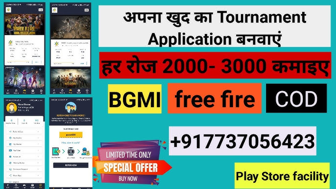 Play daily tournaments for COD Tournament, Free Fire Tournament, PUBG  tournaments, BGMI tournaments & Win Cash Prizes