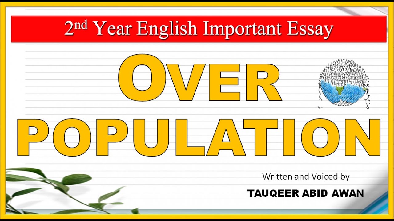 essay topics on overpopulation
