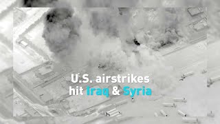 Why did U.S. airstrikes hit Iraq and Syria
