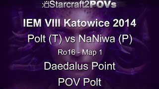 SC2 HotS - IEM VIII Katowice 2014 - Polt vs NaNiwa - Ro16 - Map 1 - Daedalus Point - Polt