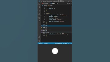 CSS Pulse Loading Animation | #shorts