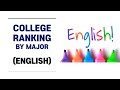 Top 20 College Ranking by Major (English) #shorts