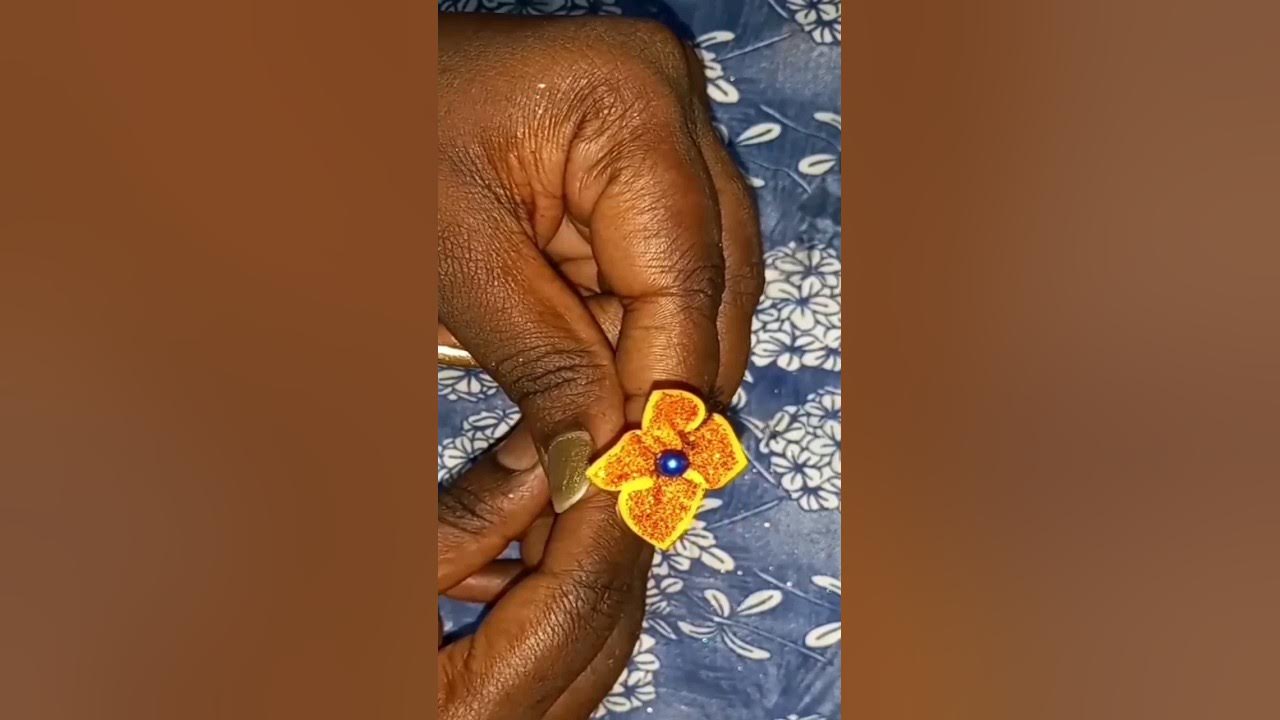 how-to-make-a-flower-with-foam-sheet-craftidea-flower-craft-youtube