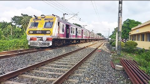 Brand New ICF Emu Local Katwa-Howrah Local Passing At Railgate