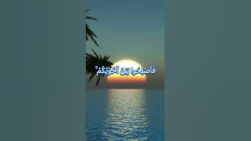 إِنَّمَا الْمُؤْمِنُونَ إِخْوَةٌ فَأَصْلِحُوا بَيْنَ أَخَوَيْكُمْ ۚ ❤️#راحة_نفسية #سورة_الحجرات