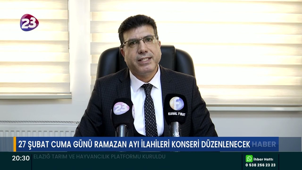 27 ŞUBAT CUMA GÜNÜ RAMAZAN AYI İLAHİLERİ KONSERİ DÜZENLENECEK