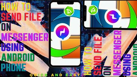 How To Send File On Messenger Using Android Phone | Tagalog Tutorial