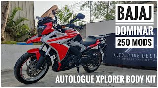 Bajaj Dominar 250 Modification | Autologue Design Xplorer Body Kit Installation Overview | DNA VLOGS