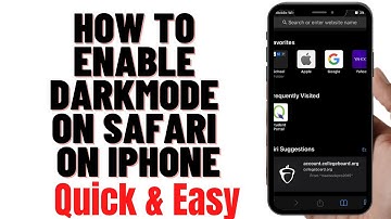 HOW TO ENABLE DARKMODE ON SAFARI ON IPHONE 2024