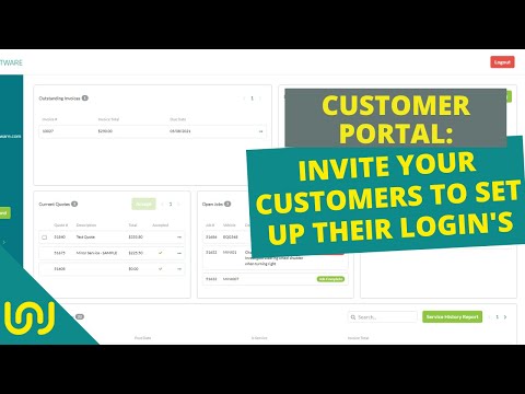 How to send an invitation to your customers to set up their login details to the Customer Portal.