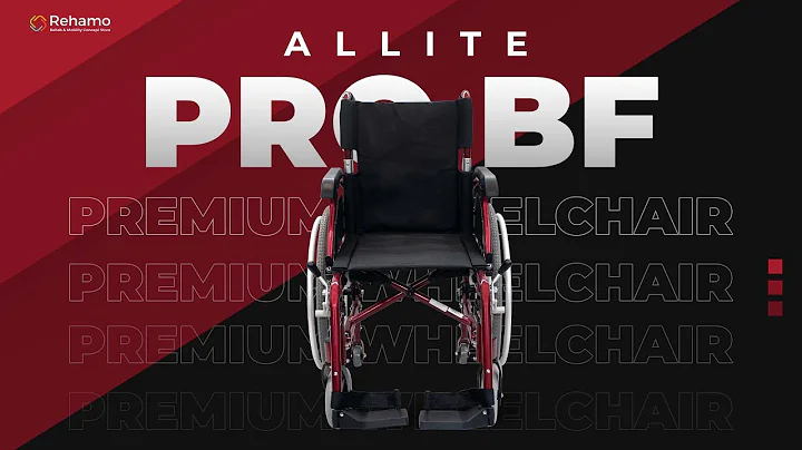 Rehamo Allite Pro BF Foldable Aluminium Frame Lightweight Wheelchair | 1 Year Warranty