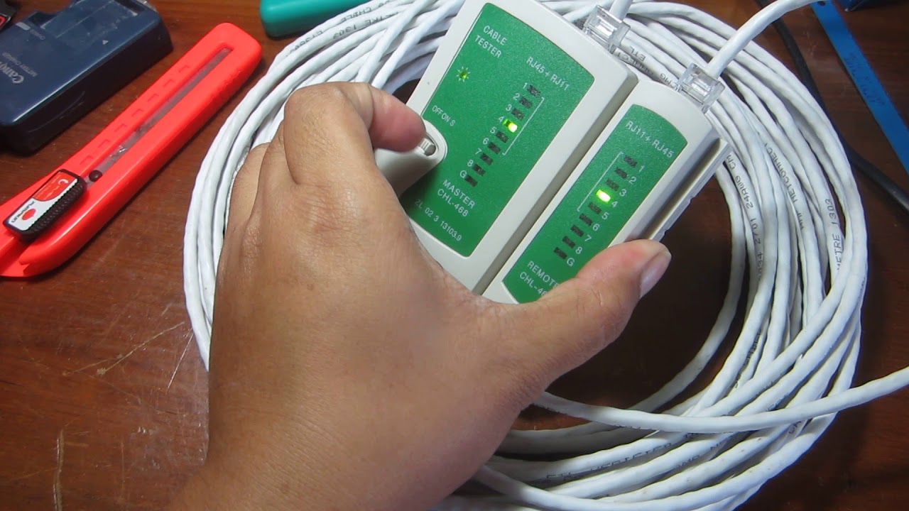 เช็คสายแลน New เครื่อง ทดสอบ สายแลน RJ45