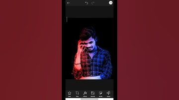 PicsArt Dual Tone Colour Editing || Red and Blue face editing trick || Chandu editz #short