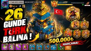 26 Günde Türk Balina Oldu 500.000₺ Harcama Rise Of Kingdoms