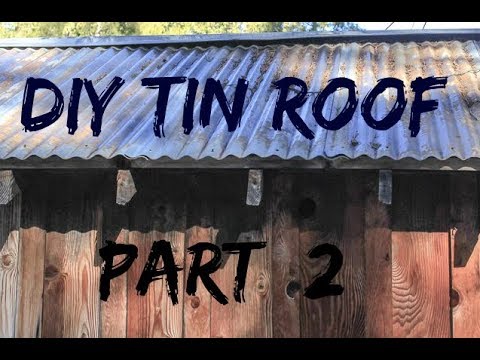 #220 - Installed Rolled Roofing Under Corrugated Tin off grid living australia