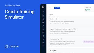 Cresta Training Simulator: Agent practice, powered by your real conversations