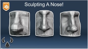 How To Sculpt a Nose for Beginners. (Blender 4.3.1)