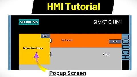 Create Popup Screen in TIA Portal | HMI Tutorial