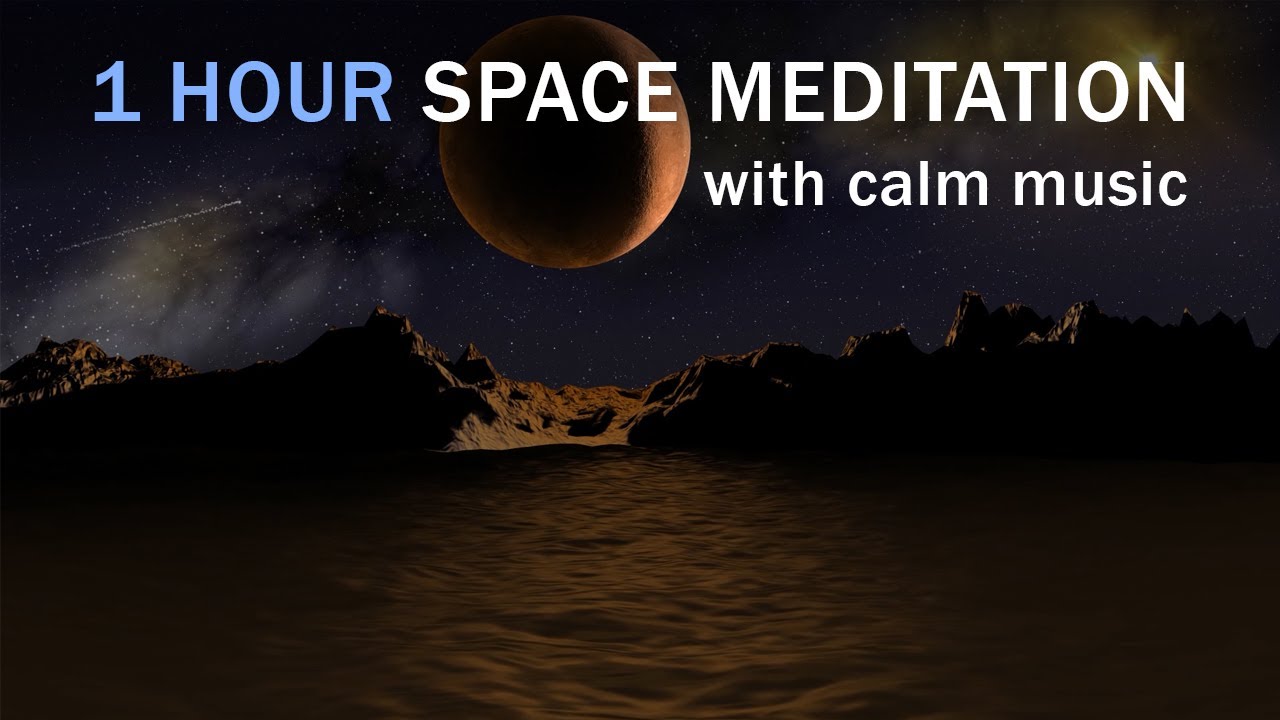 1 HOUR Space Meditation - Floating in Space with relaxing Music - YouTube