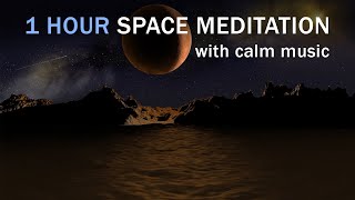1 HOUR Space Meditation - Floating in Space with relaxing Music
