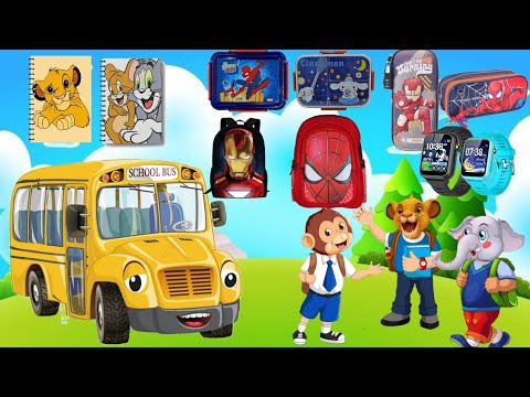 الأسد سيمبا وتحدي شراء ادوات المدرسة الأسد سيمبا ملك حيوانات الغابة قصص توتا توتا