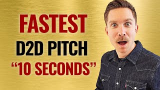 10 Second Pitch | Fastest D2D Pitch For Roofing Sales