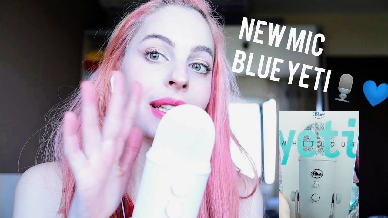 ASMR| Tingly Whisper Ramble (chaotic), New mic test (Blue Yeti Whiteout)💙💙 - YouTube