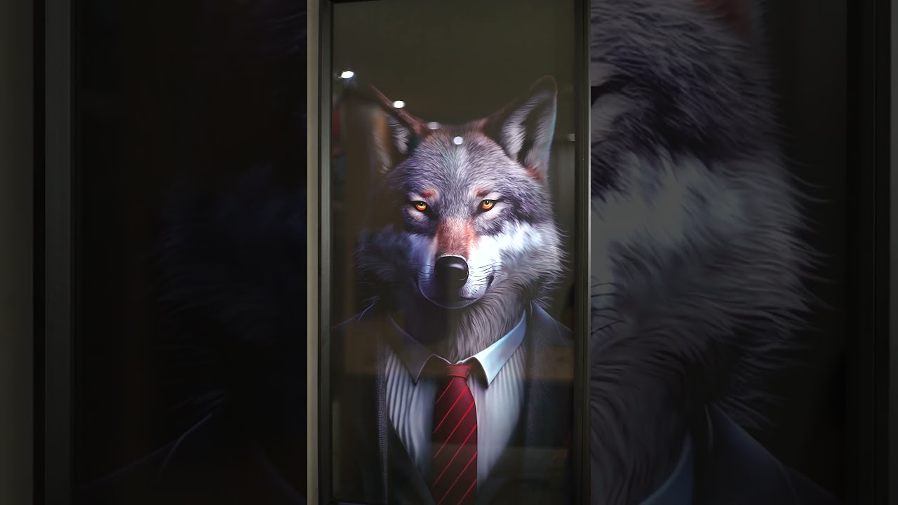 Vídeo de Quadro Empresários do Mundo Animal 3 peças