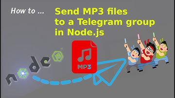 How to send an MP3 file to a Telegram group in Node.js