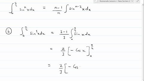 (a) Use the reduction formula in Example 6 to show that ∫_0^π/2 sin^n x dx = %s/%s…