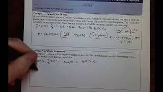 NorthArk MAT 2133 Section 7.4 Example 7-12 Sample Size for Proportions