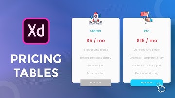 Pricing Table Design In Adobe Xd