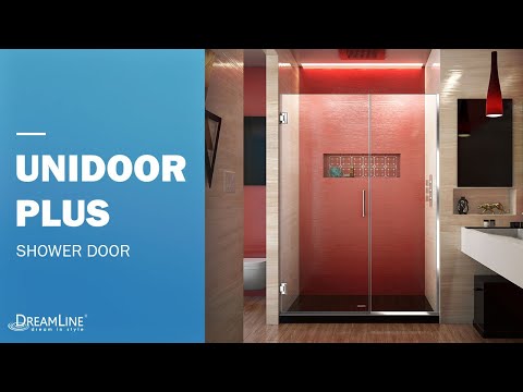 dreamline-unidoor-plus-52-inch-door-with-teak-seat-|-hinged-opening