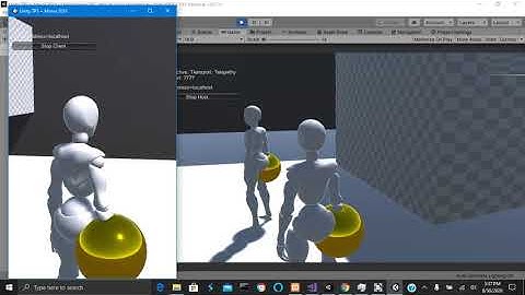 UNITY ENGINE + Mirror Networking: Item Pick UP and Equip Test #2