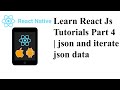 Learn React Js Tutorials Part 4 | json | aks programming