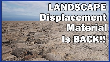 Landscape with DISPLACEMENT and Blended Material in Unreal Engine 5.3!