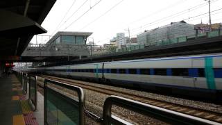 140806)서울발 수원경유 부산행 KTX #353 당정역 통과영상