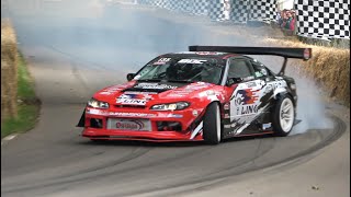 Best of Drift Cars Goodwood FOS 2021 Flames, Burnouts and Powerslides!