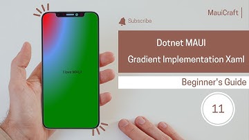 Dotnet MAUI Gradient Basic Understanding in XAML