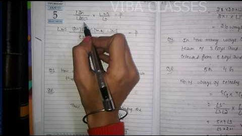 PERMUTATION AND COMBINATION EXERCISE 7.4 CLASS XI QUESTION 1 TO 9 SOLUTIONS