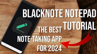 How To Use BlackNote Notepad Notes: The Best Note-Taking App For 2024 #blacknote #android #apps screenshot 1