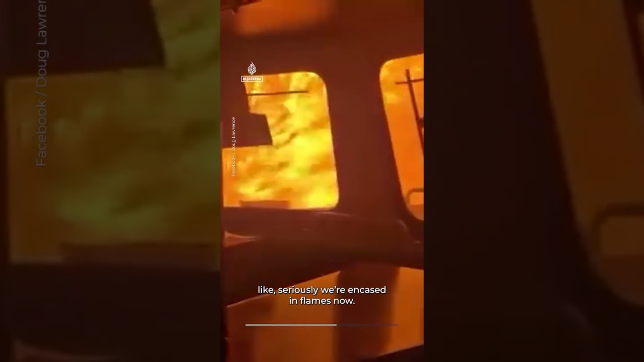 Train crew surrounded by wildfire in northern Ontario | AJ #shorts